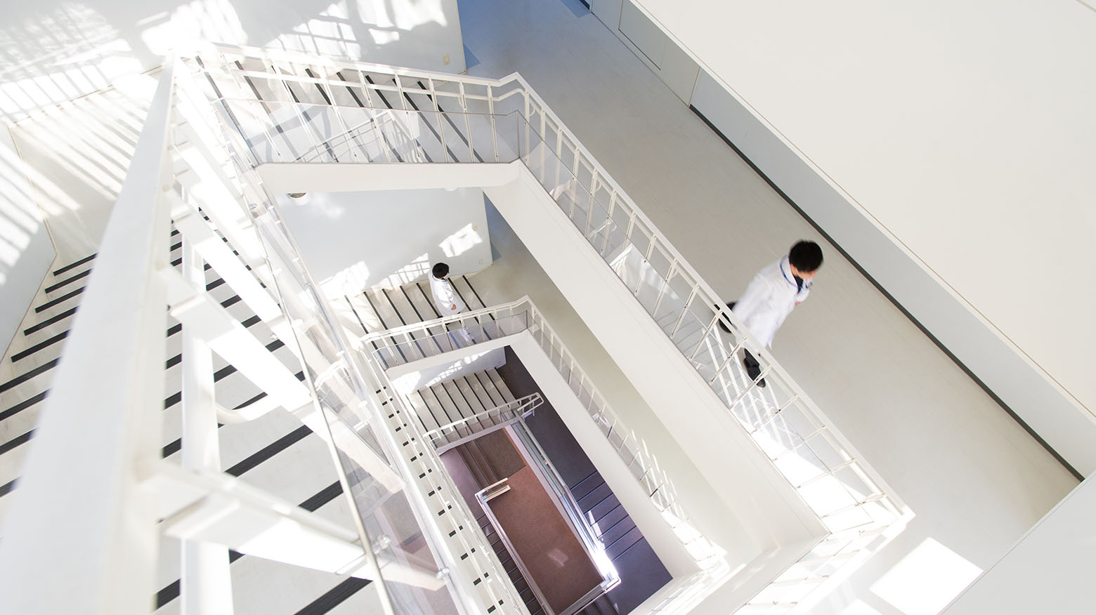 The white interior