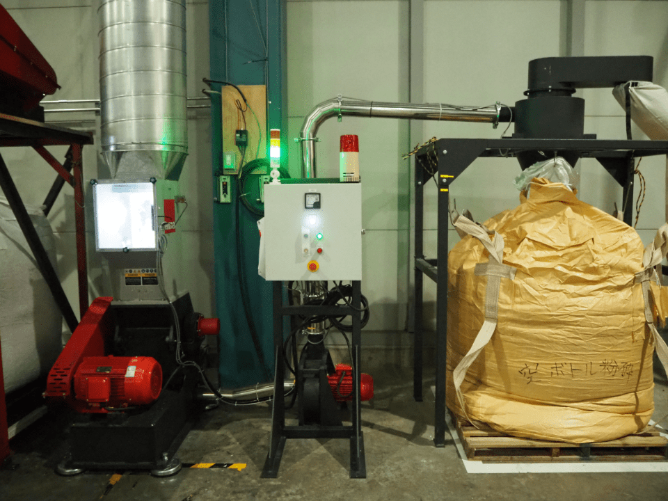粉砕処理に使用する粉砕機